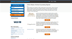 Desktop Screenshot of mastersinschoolcounseling.com