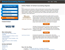 Tablet Screenshot of mastersinschoolcounseling.com